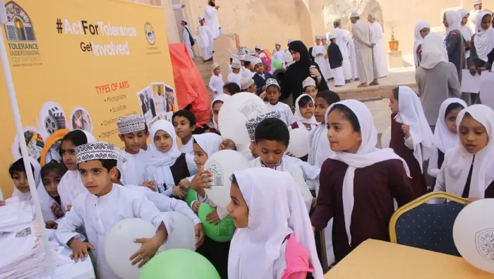 Kids at a Tolerance Exhibition