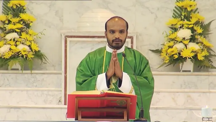 Prayer in a Church in Oman